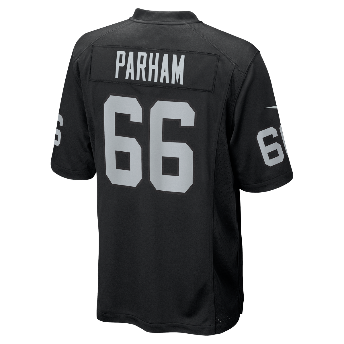 Men's Las Vegas Raiders Dylan Parham Nike Black Game Player Jersey