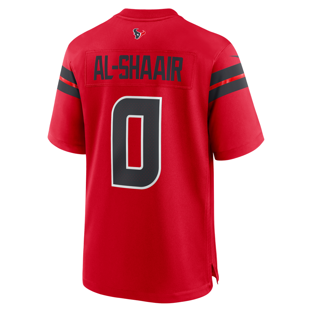 Men's Houston Texans Azeez Al-Shaair Nike  Navy Team Game Jersey