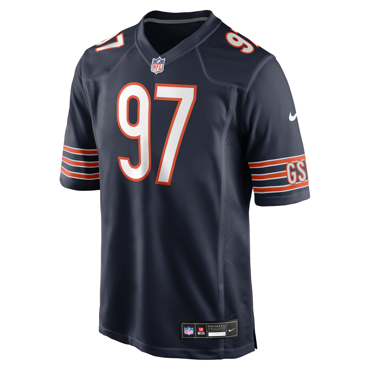 Men's Chicago Bears James Lynch Nike  Navy Team Game Jersey