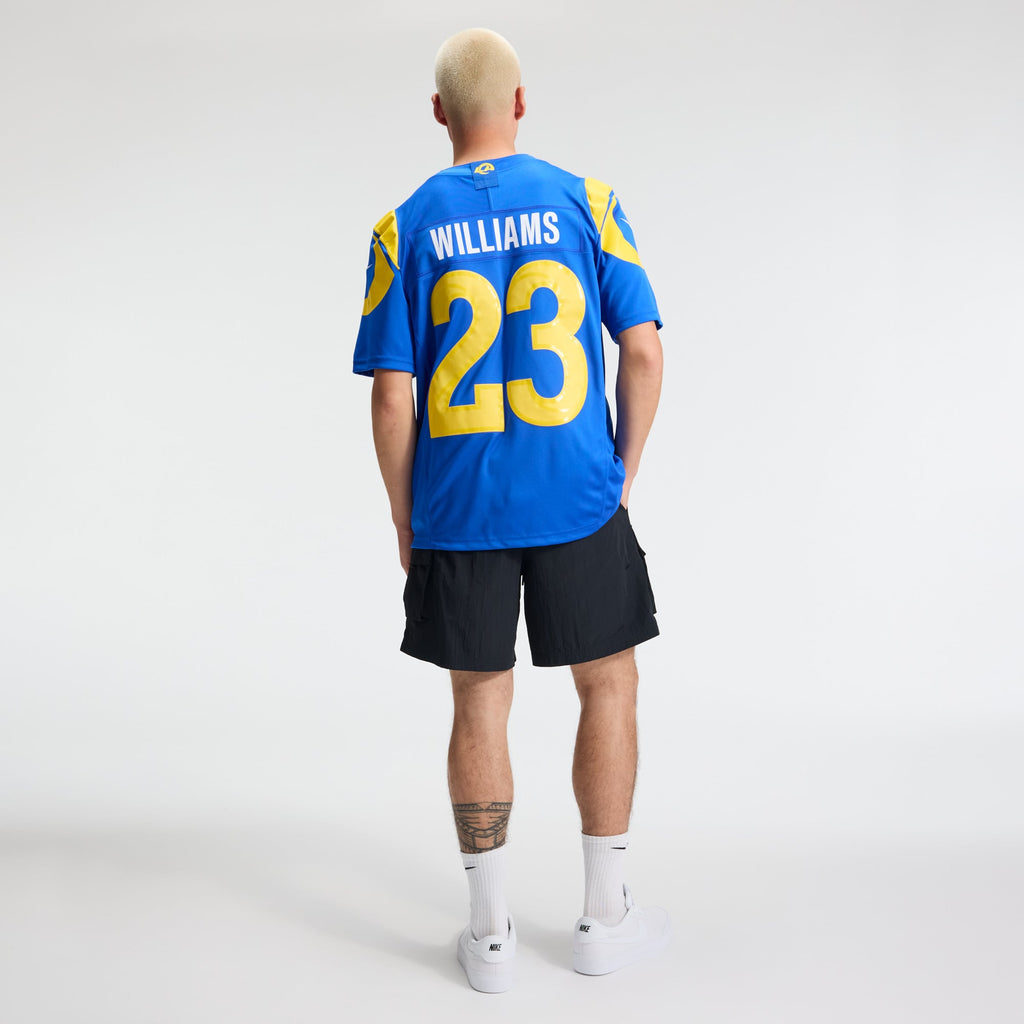 Men's Los Angeles Rams Kyren Williams Nike White Vapor F.U.S.E. Stitched Limited Jersey