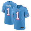 Men's Tennessee Titans Cameron Ward Nike Light Blue Game Jersey