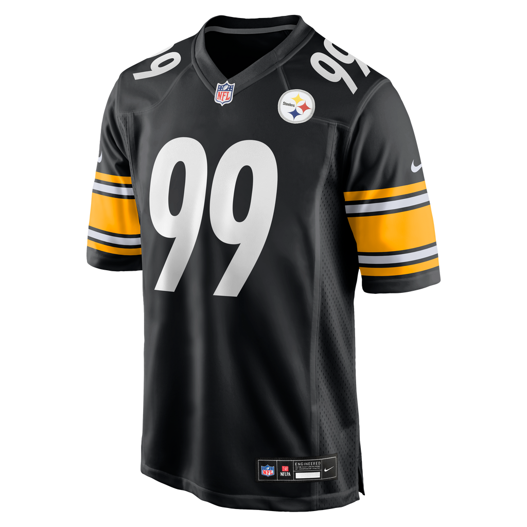 Men's Pittsburgh Steelers Derrick Harmon Nike Black Game Player Jersey