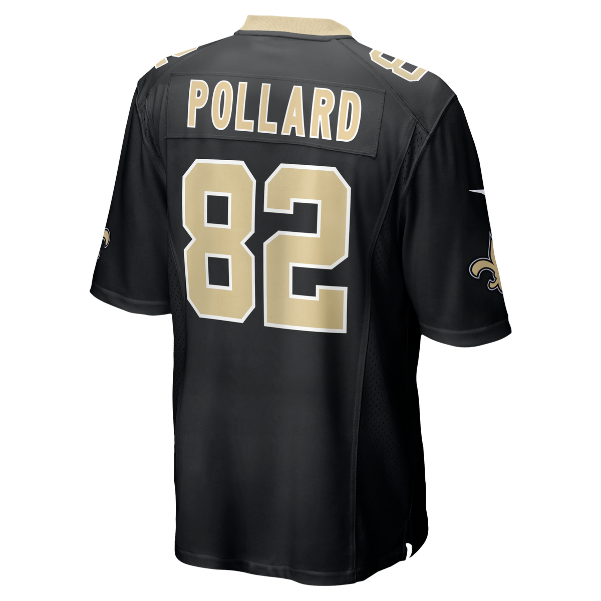 Men's New Orleans Saints Bob Pollard Nike Black Game Retired Player Jersey