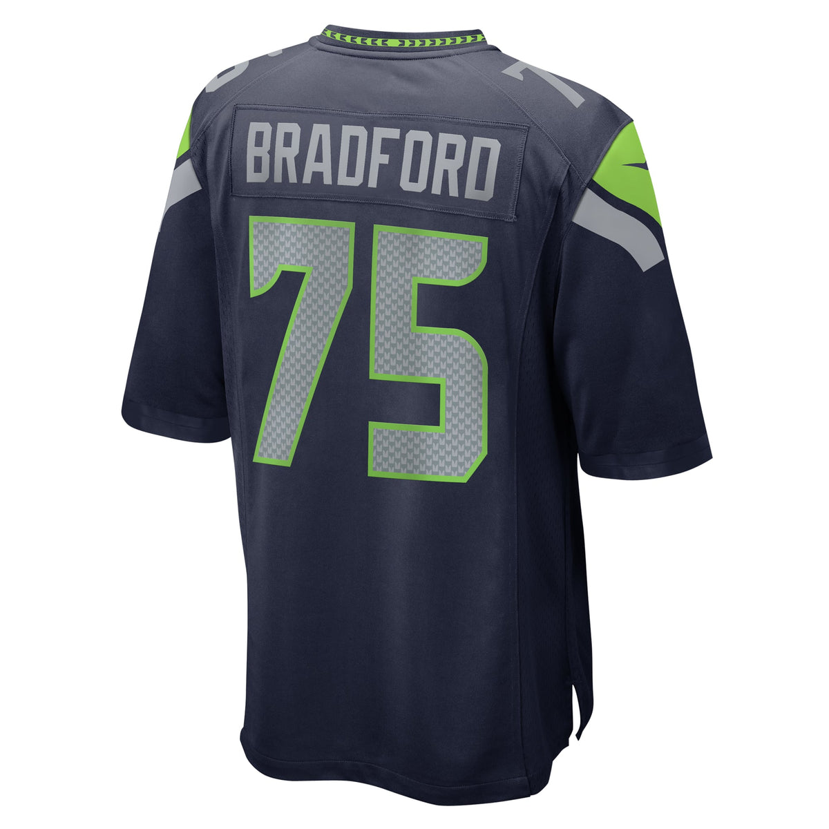 Men's Seattle Seahawks Anthony Bradford Nike  College Navy  Game Jersey