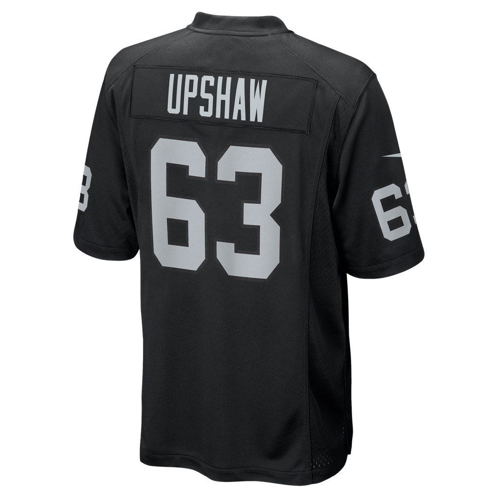 Men's Las Vegas Raiders Gene Upshaw Nike Black Game Retired Player Jersey