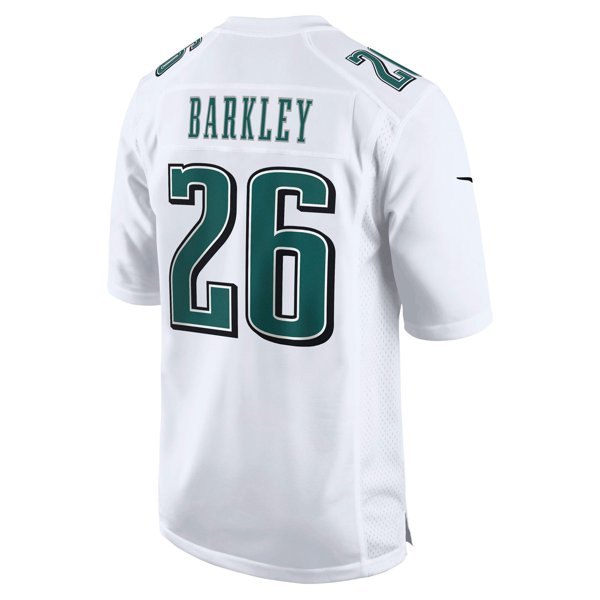 Men's Philadelphia Eagles Saquon Barkley Nike Tundra White Fashion Game Jersey