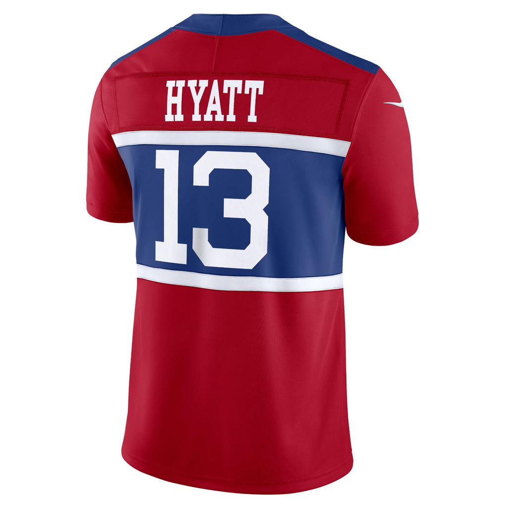 Men's New York Giants Jalin Hyatt Nike Century Red Alternate Vapor F.U.S.E. Limited Jersey