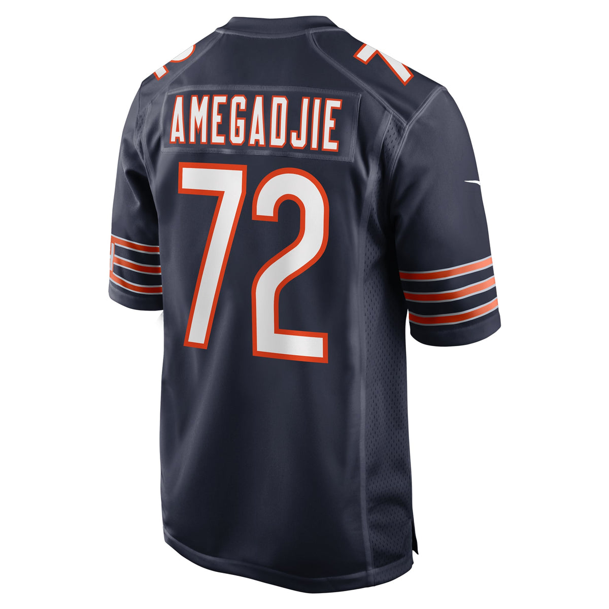 Men's Chicago Bears Kiran Amegadjie Nike  Navy  Game Jersey