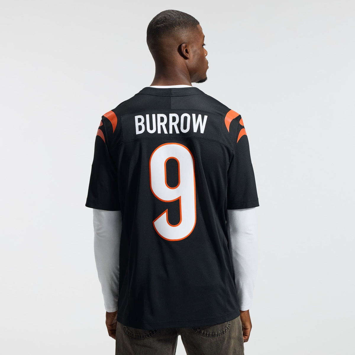 Men's Cincinnati Bengals Joe Burrow Nike White Vapor F.U.S.E. Stitched Limited Jersey
