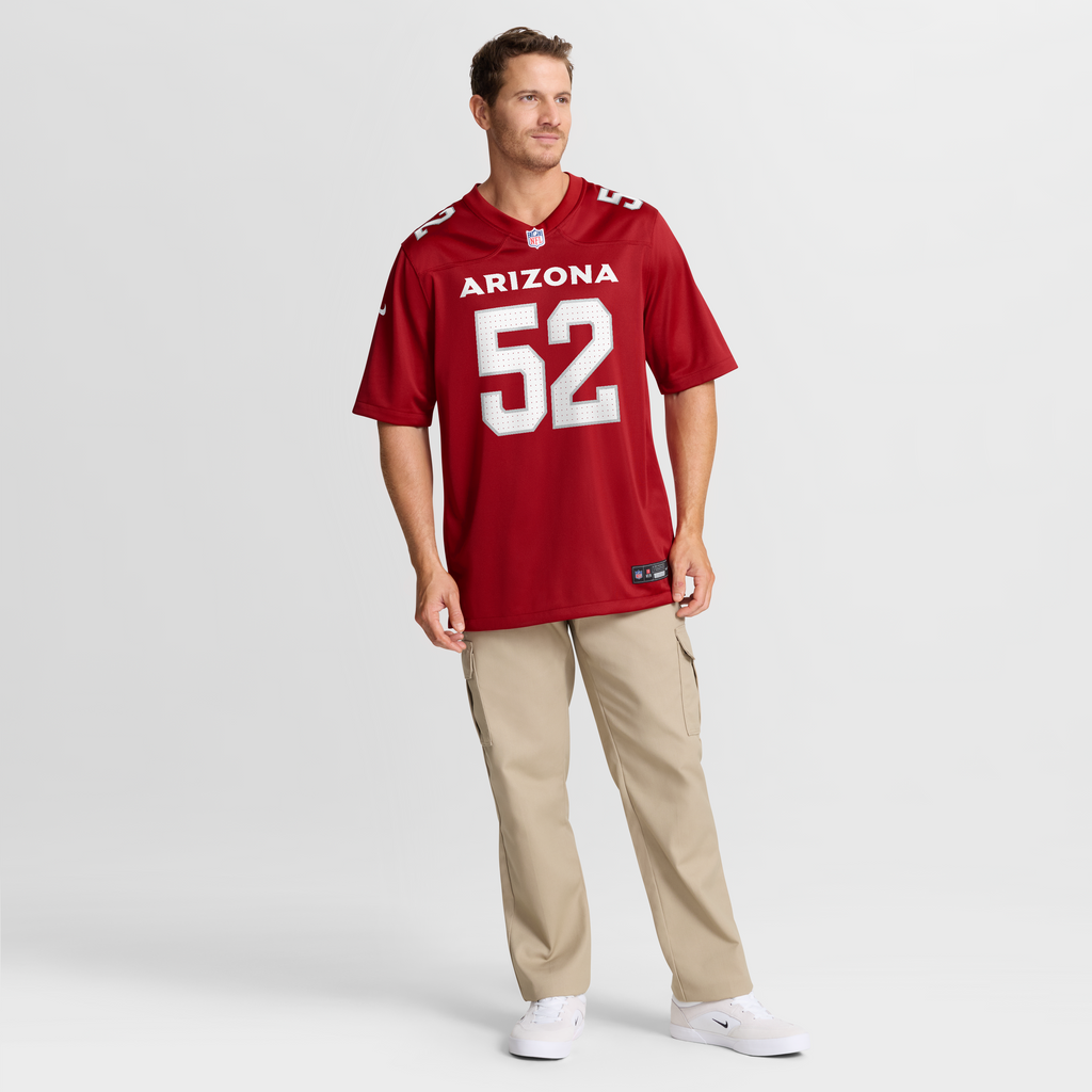 Men's Arizona Cardinals Jordan Burch Nike  Cardinal Team Game Jersey