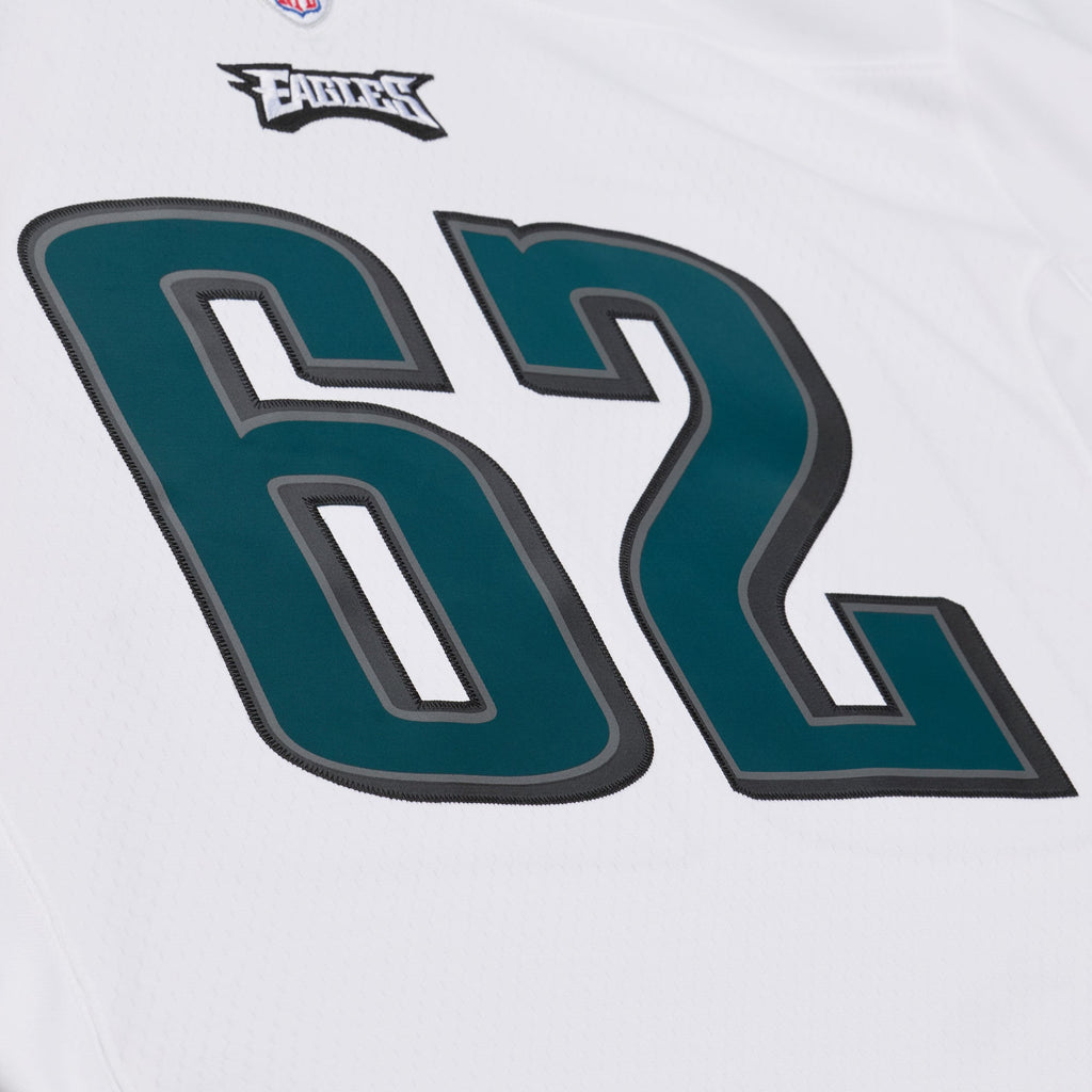 Men's Philadelphia Eagles Jason Kelce Mitchell & Ness White Big & Tall 2011 Legacy Replica Player Jersey