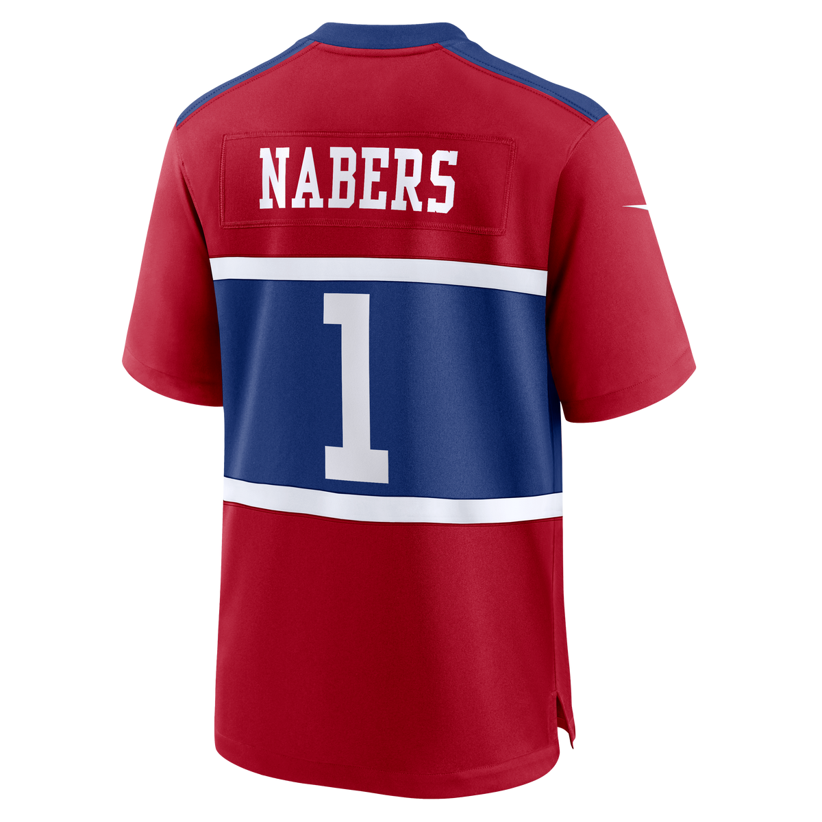 Men's New York Giants Malik Nabers Nike Century Red Alternate Game Jersey