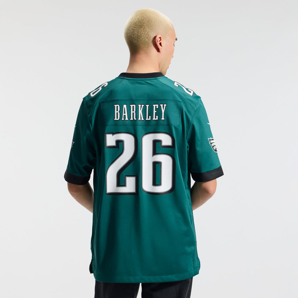 Men's Philadelphia Eagles Saquon Barkley Nike  White Game Jersey