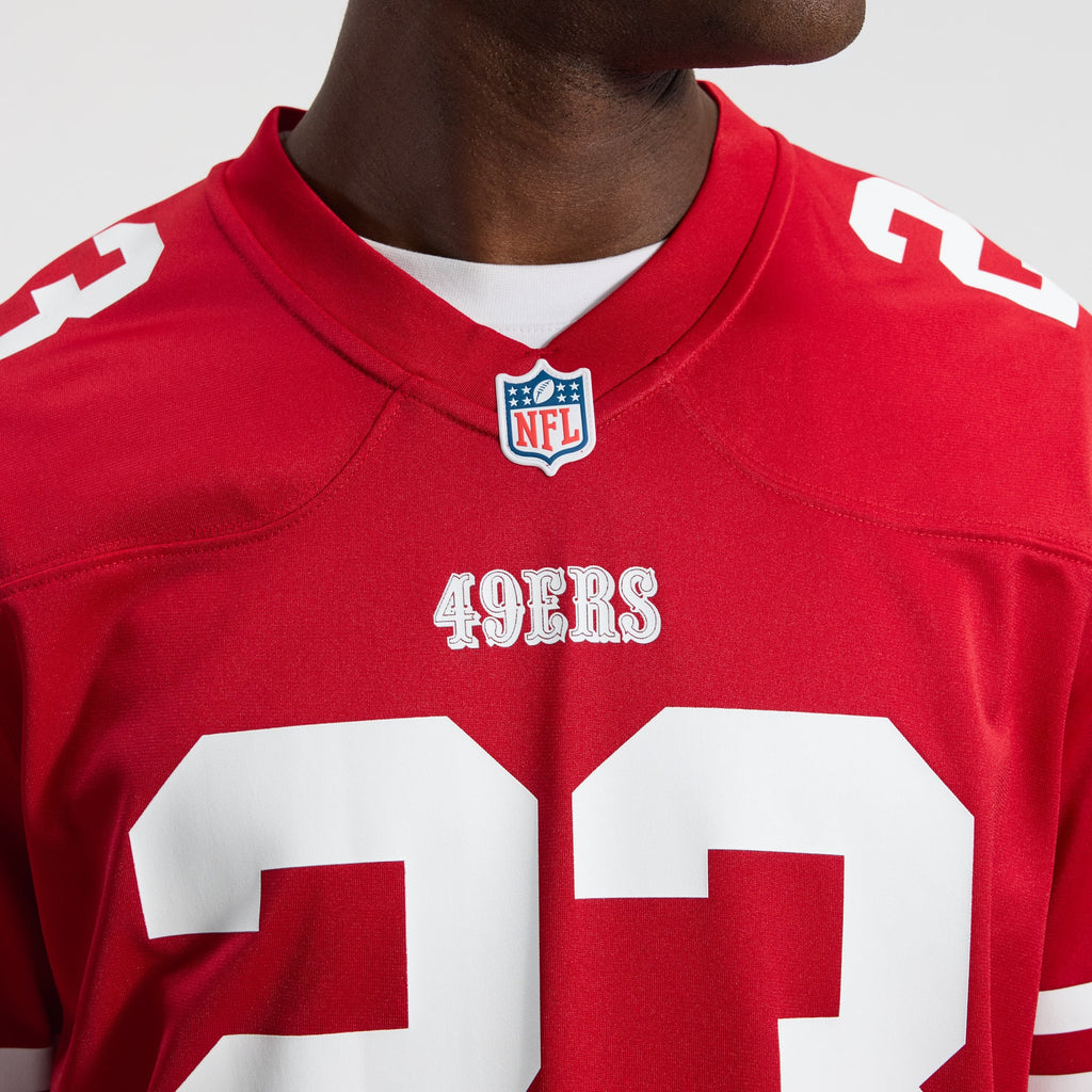 Men's San Francisco 49ers Christian McCaffrey Nike White Game Player Jersey