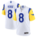 Men's Los Angeles Rams Jared Verse Nike White White Game Player Jersey
