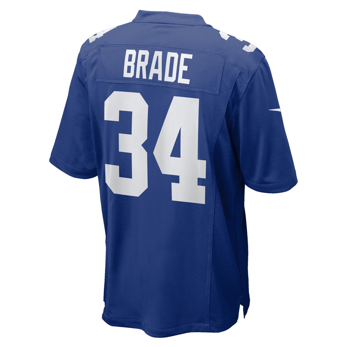 Men's New York Giants Beau Brade Nike  Royal Team Game Jersey