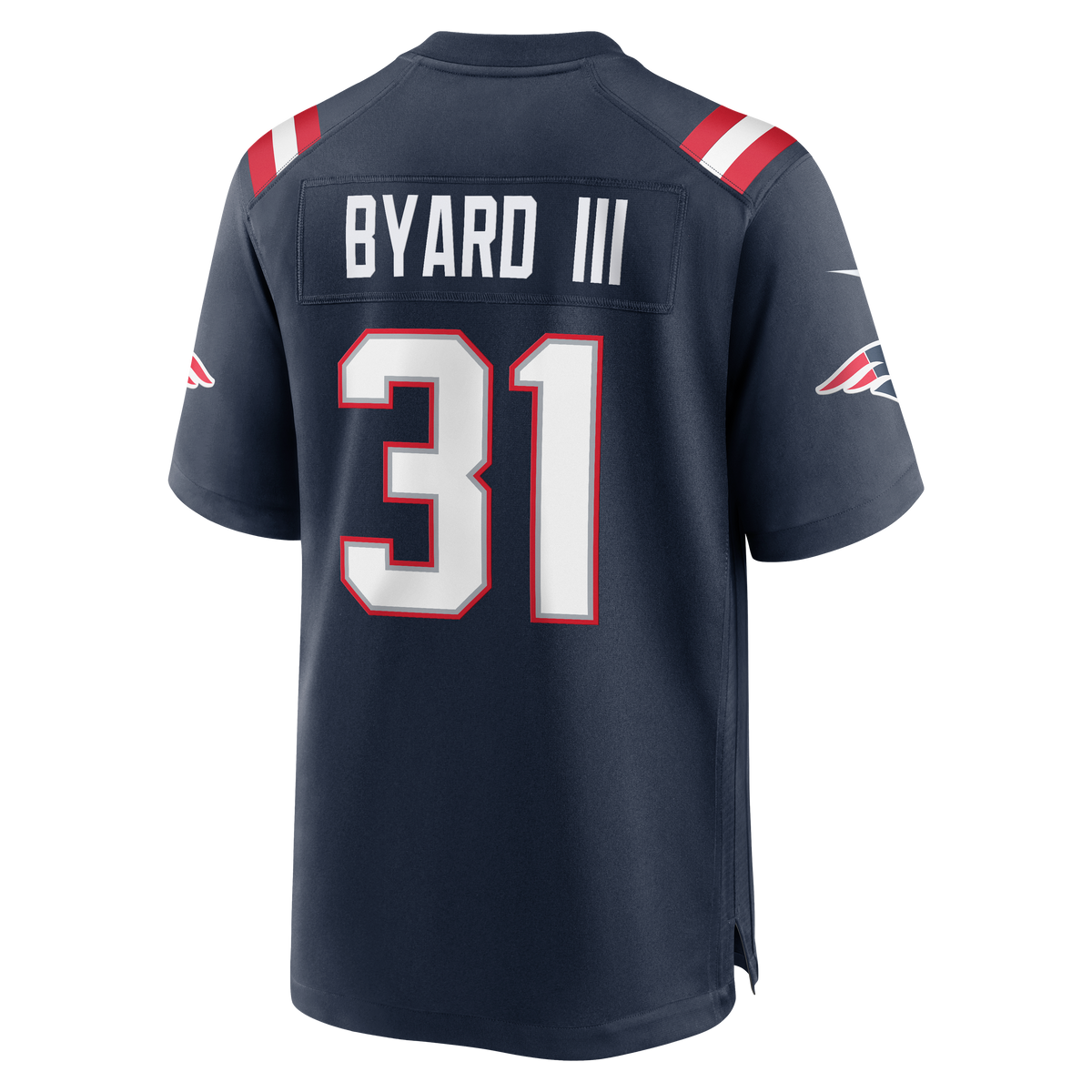 Men's New England Patriots Kevin Byard III Nike Navy Team Game Jersey