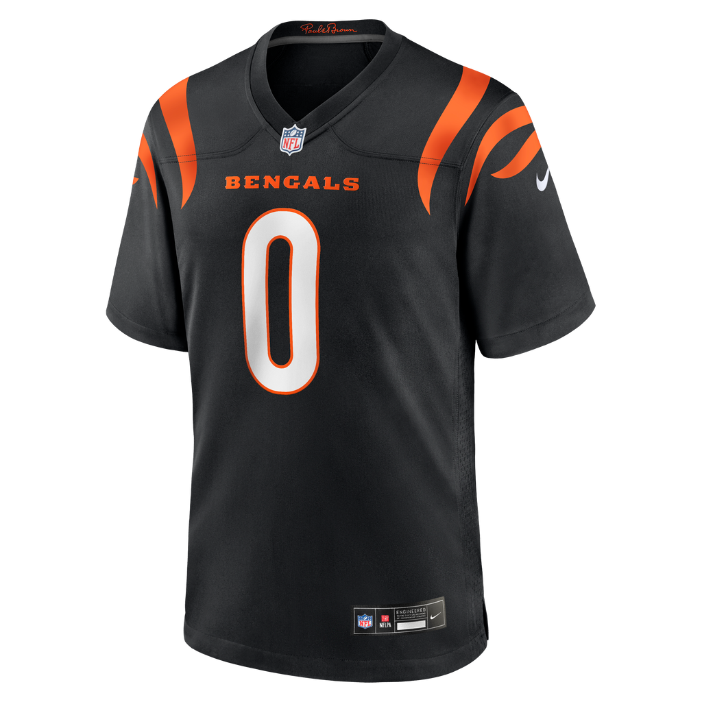 Men's Cincinnati Bengals DJ Turner II Nike Black Team Game Jersey
