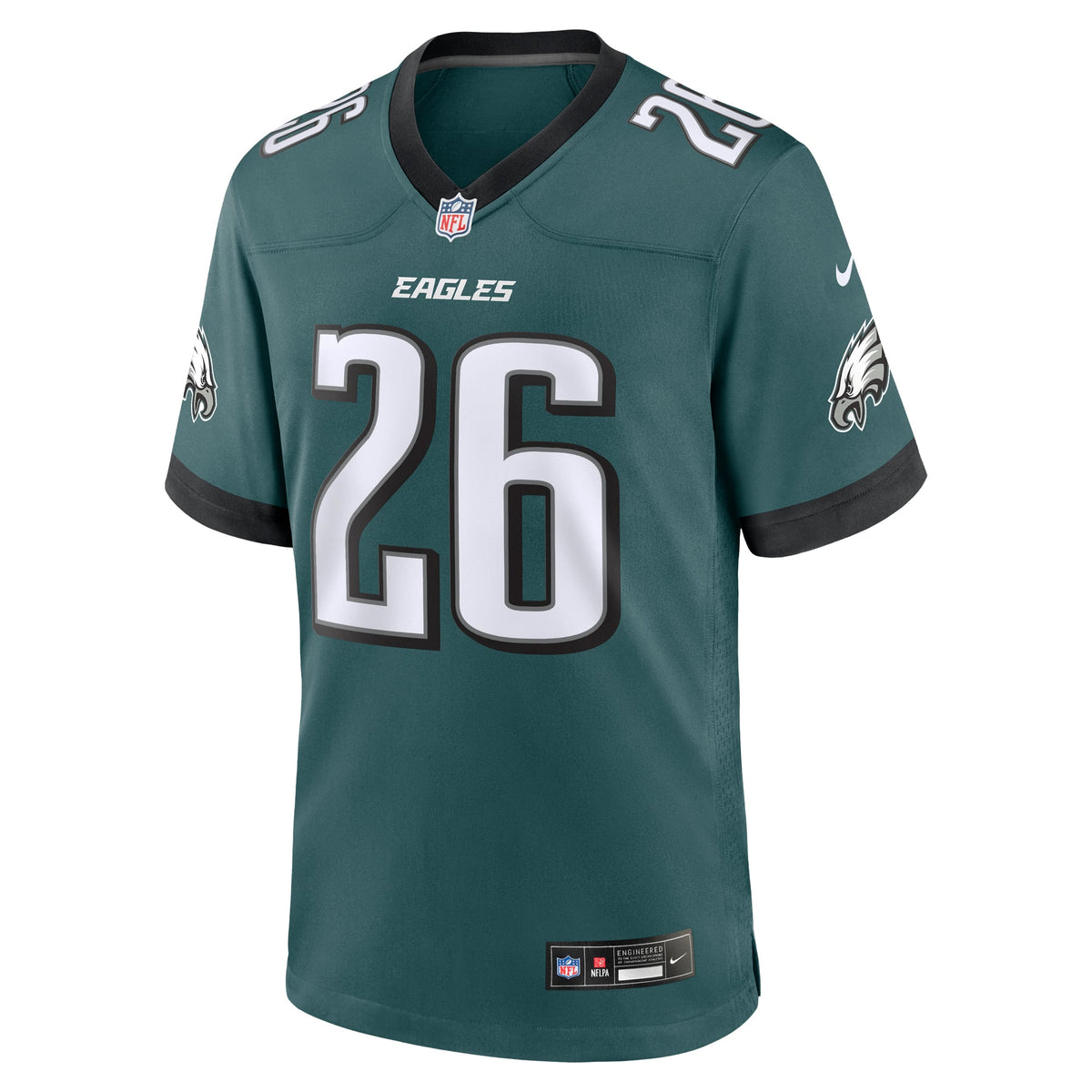 Men's Philadelphia Eagles Saquon Barkley Nike  Black Alternate Game Jersey