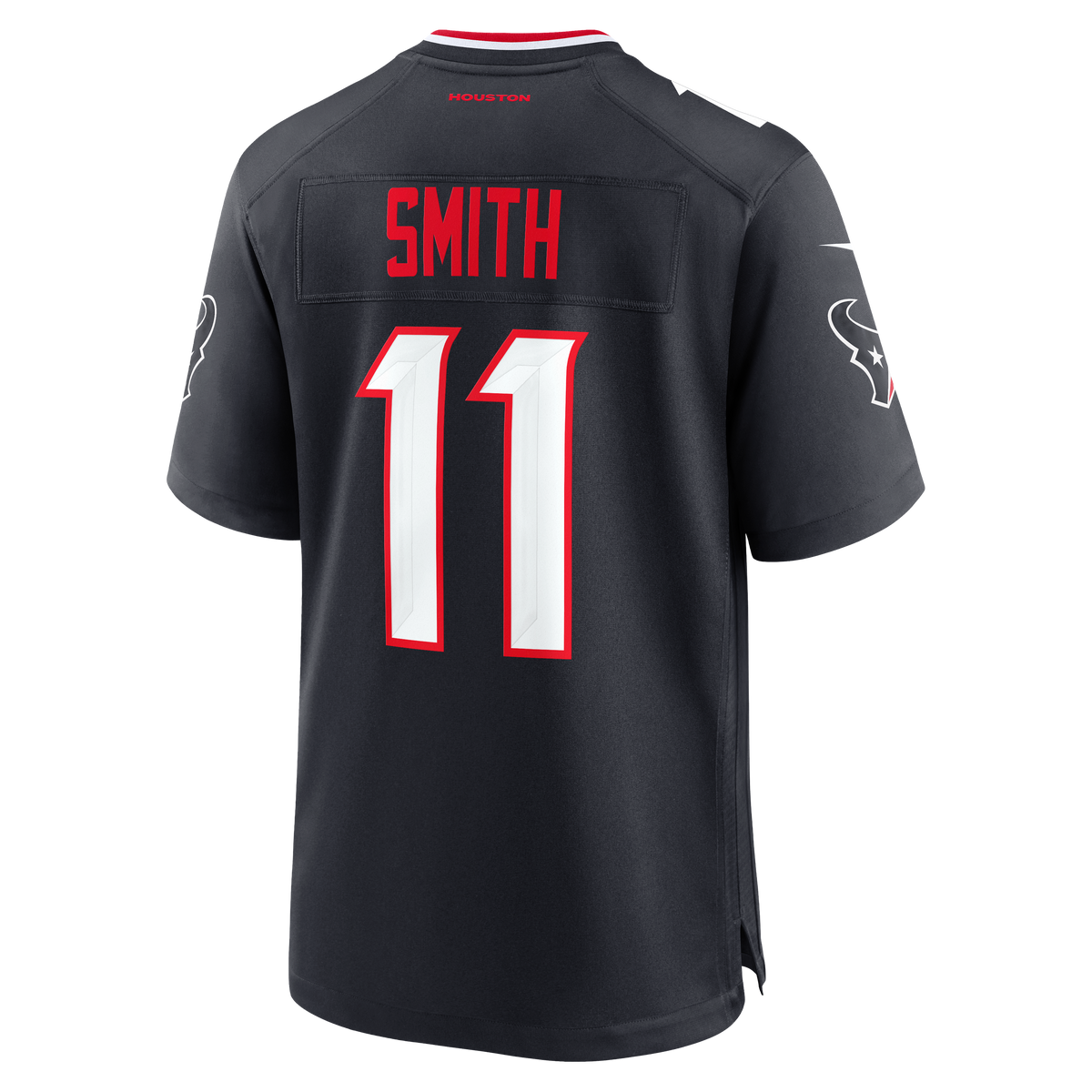 Men's Houston Texans Tremon Smith Nike  Navy Team Game Jersey