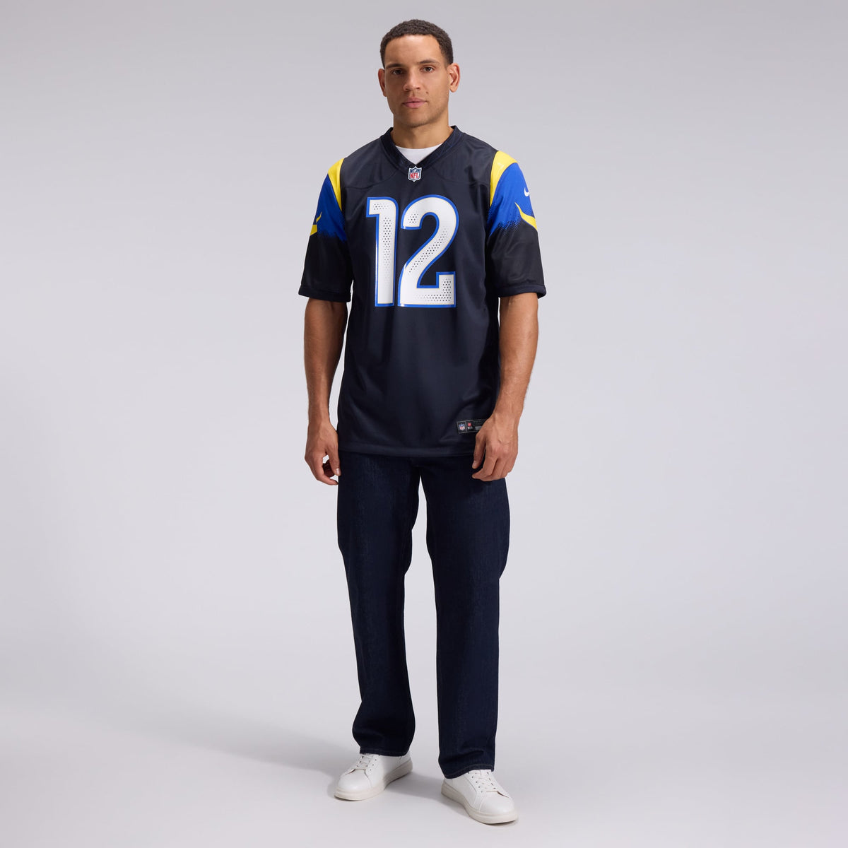 Men's Los Angeles Rams Puka Nacua Nike Dark Blue Rivalries Collection Game Jersey