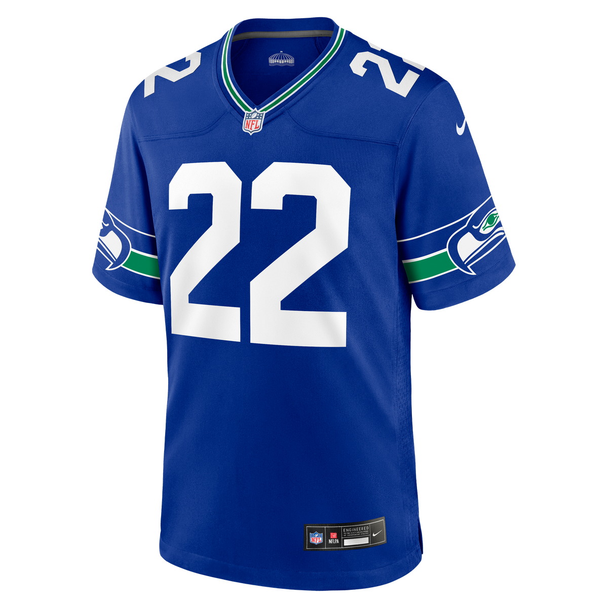 Men's Seattle Seahawks Rashid Shaheed Nike  Royal Alternate  Game Jersey