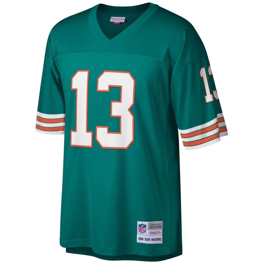 Men's Miami Dolphins Dan Marino Mitchell & Ness White Big & Tall 1984 Retired Player Replica Jersey