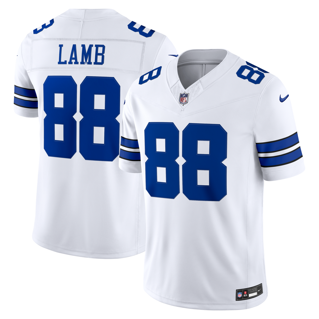 Men's Dallas Cowboys CeeDee Lamb Nike White Vapor F.U.S.E. Stitched Limited Jersey
