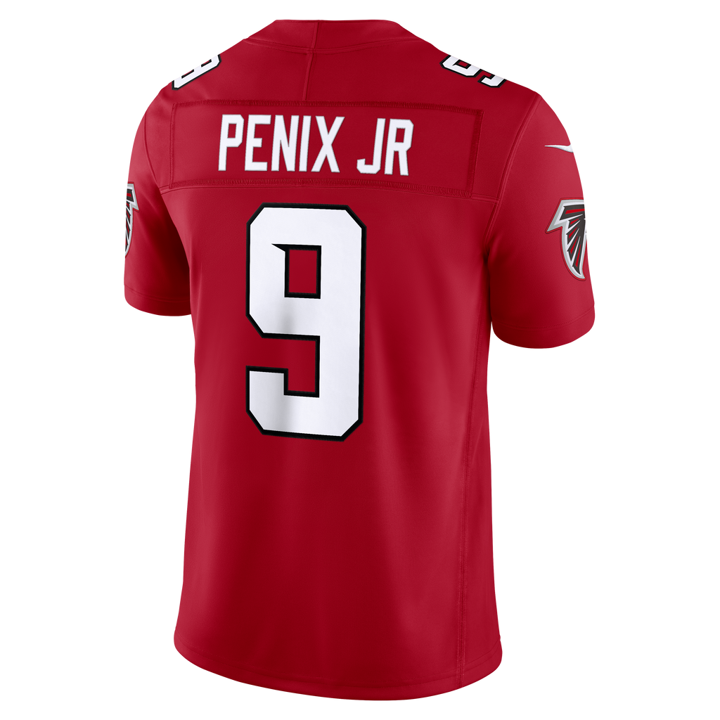 Men's Atlanta Falcons Michael Penix Jr. Nike Black Alternate Throwback Vapor F.U.S.E. Stitched Limited Jersey