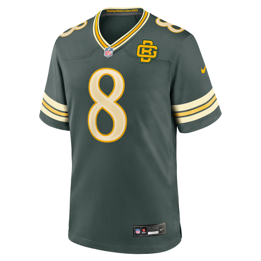 Men's Green Bay Packers Josh Jacobs Nike Green 2026 Rivalries Collection Game Jersey