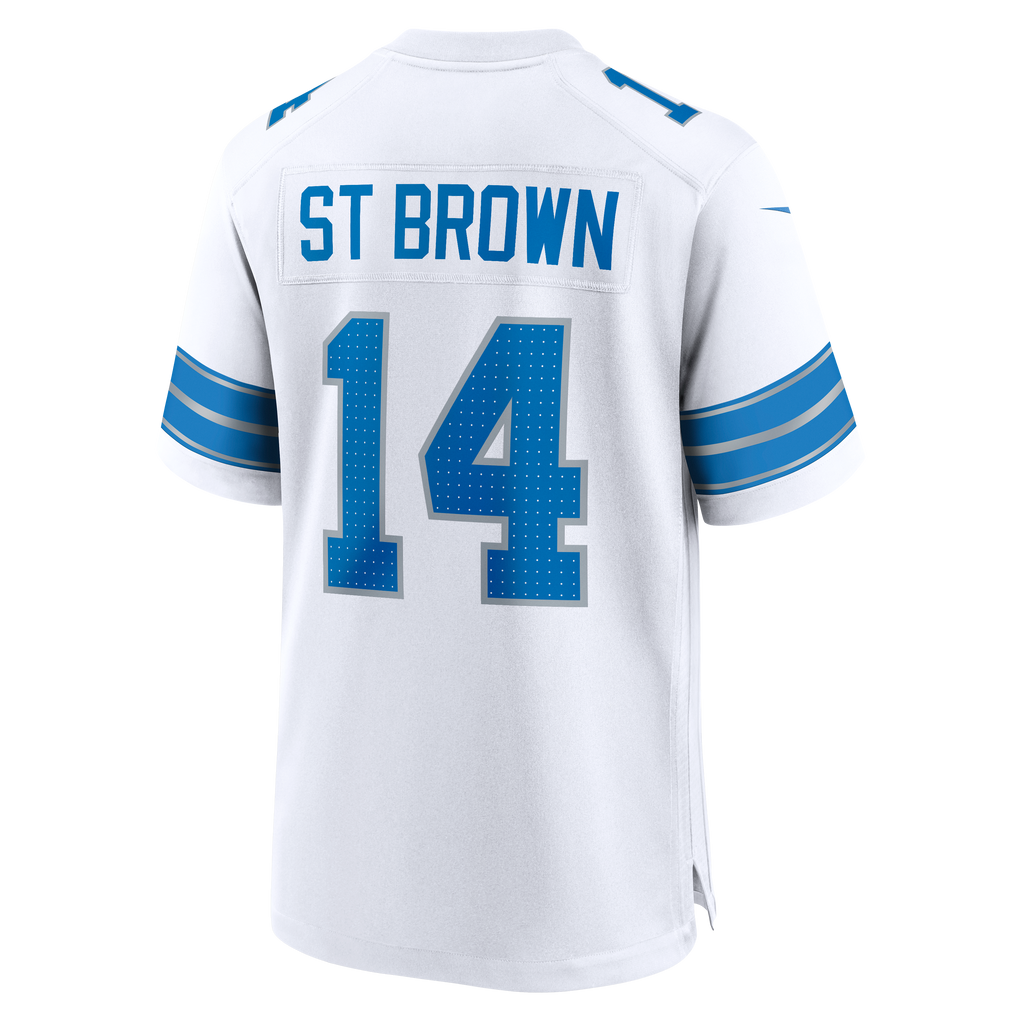 Men's Detroit Lions Amon-Ra St. Brown Nike Black 2nd Alternate Game Jersey