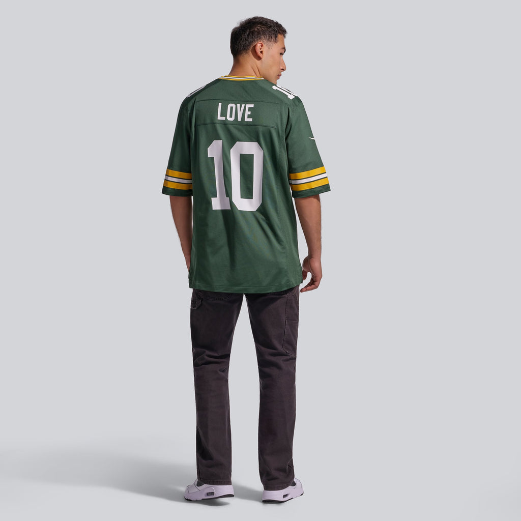 Men's Green Bay Packers Jordan Love Nike Green Player Game Jersey