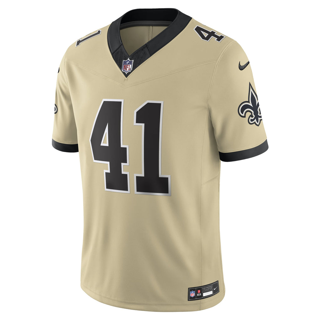 Men's New Orleans Saints Alvin Kamara Nike Black Vapor F.U.S.E. Limited Jersey