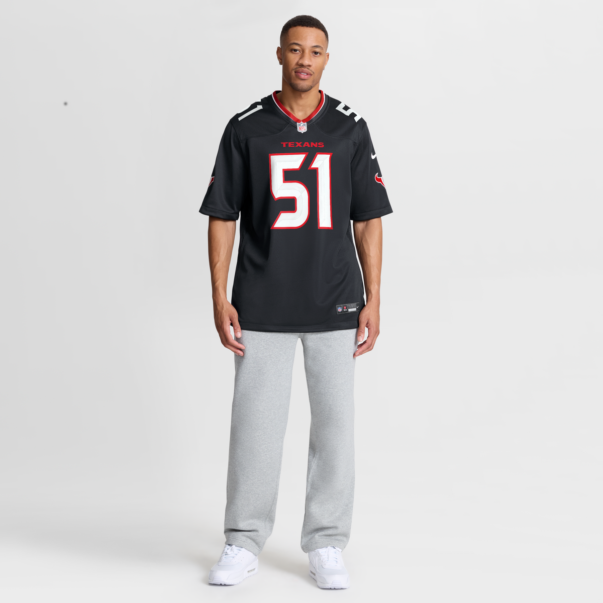 Men's Houston Texans Will Anderson Jr. Nike Navy Game Jersey