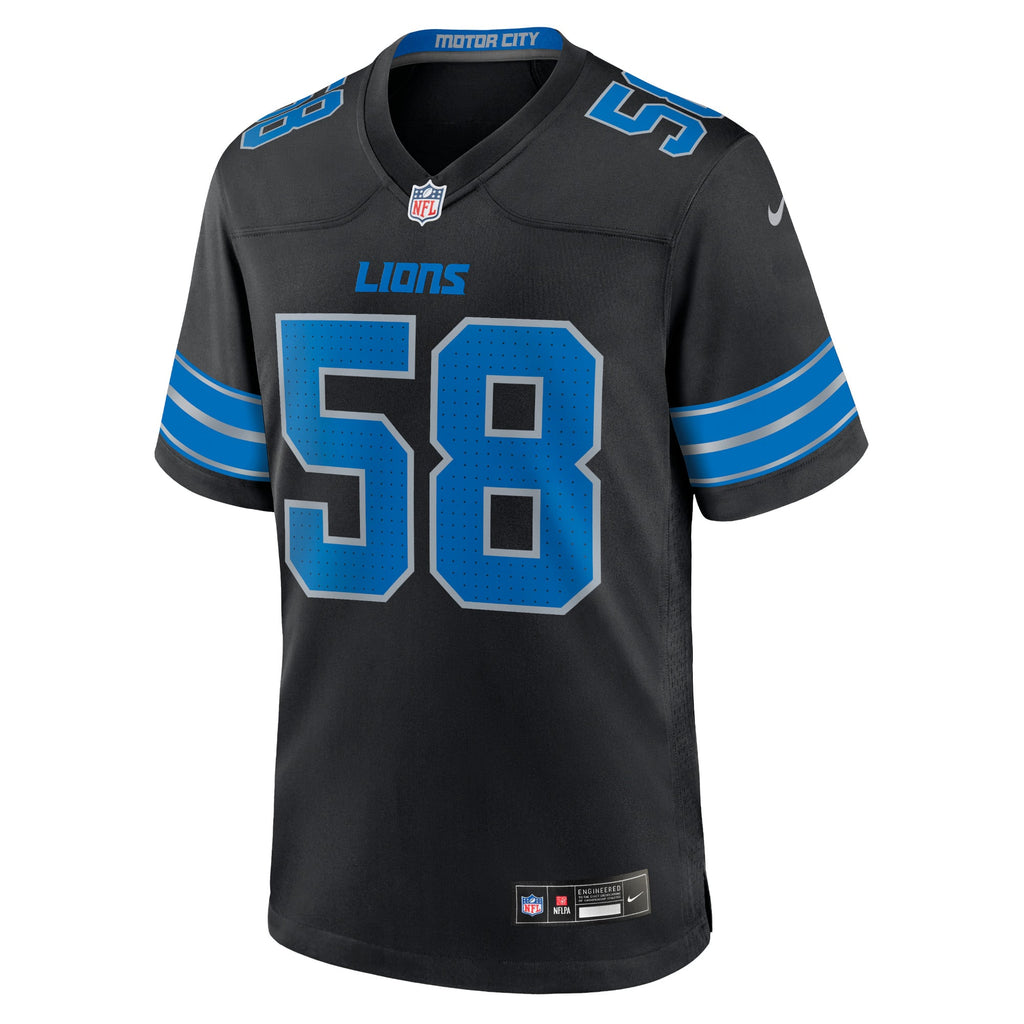 Men's Detroit Lions Penei Sewell Nike Blue Game Jersey