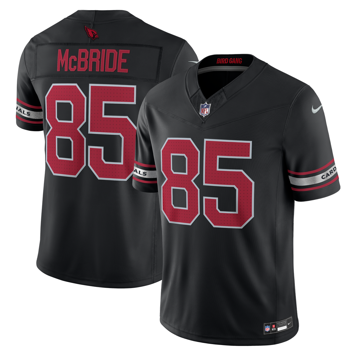 Men's Arizona Cardinals Trey McBride Nike Black Alternate Vapor F.U.S.E. Stitched Limited Jersey