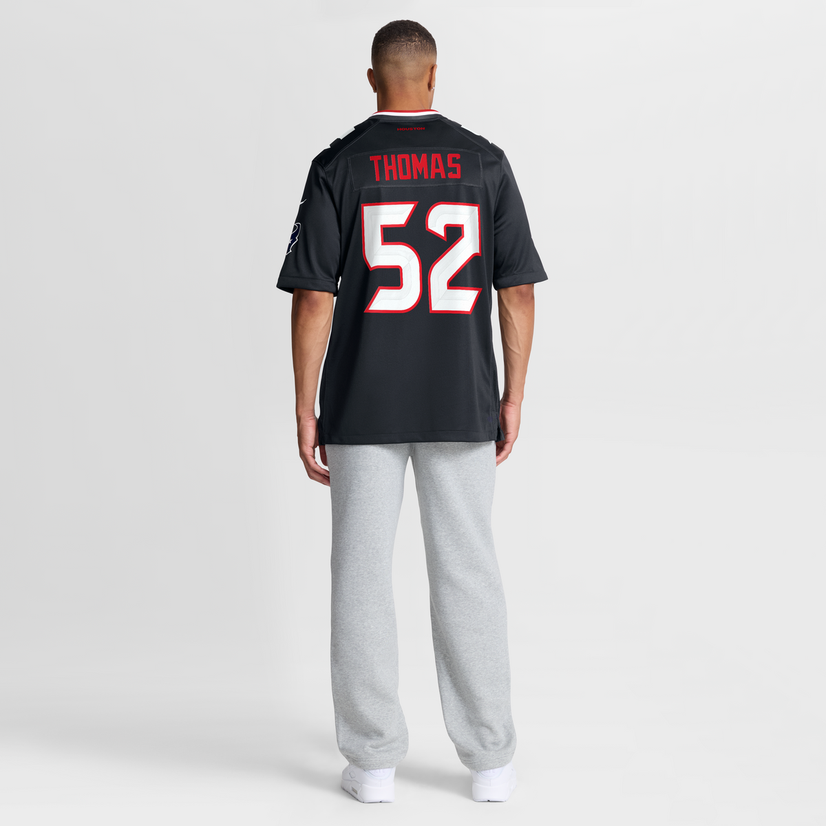 Men's Houston Texans Xavier Thomas Nike  Navy Team Game Jersey