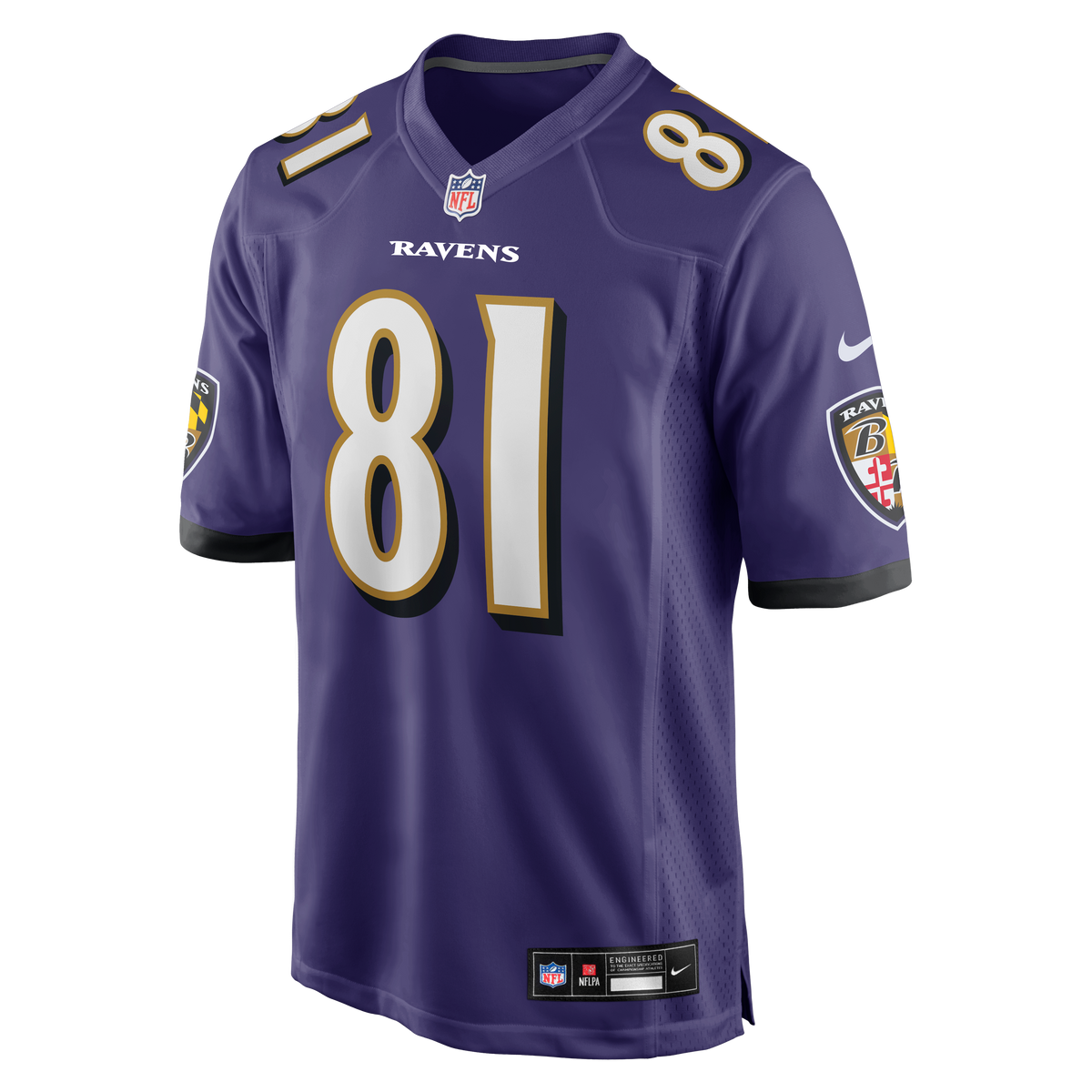 Men's Baltimore Ravens Devontez Walker Nike  Purple Team Game Jersey