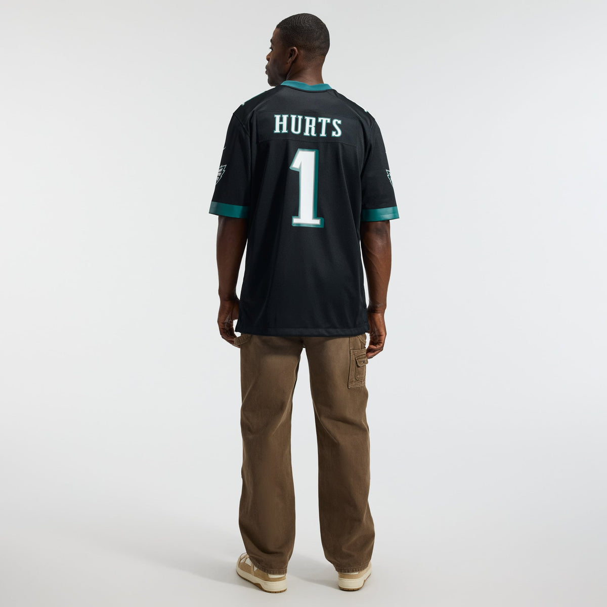 Men's Philadelphia Eagles Jalen Hurts Nike  Midnight Green Team Game Jersey