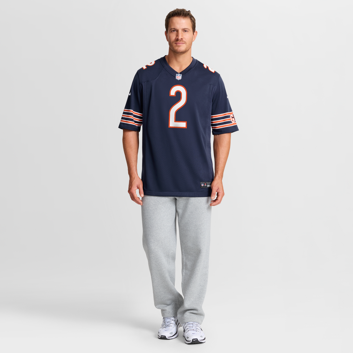Men's Chicago Bears Coby Bryant Nike  Navy Team Game Jersey