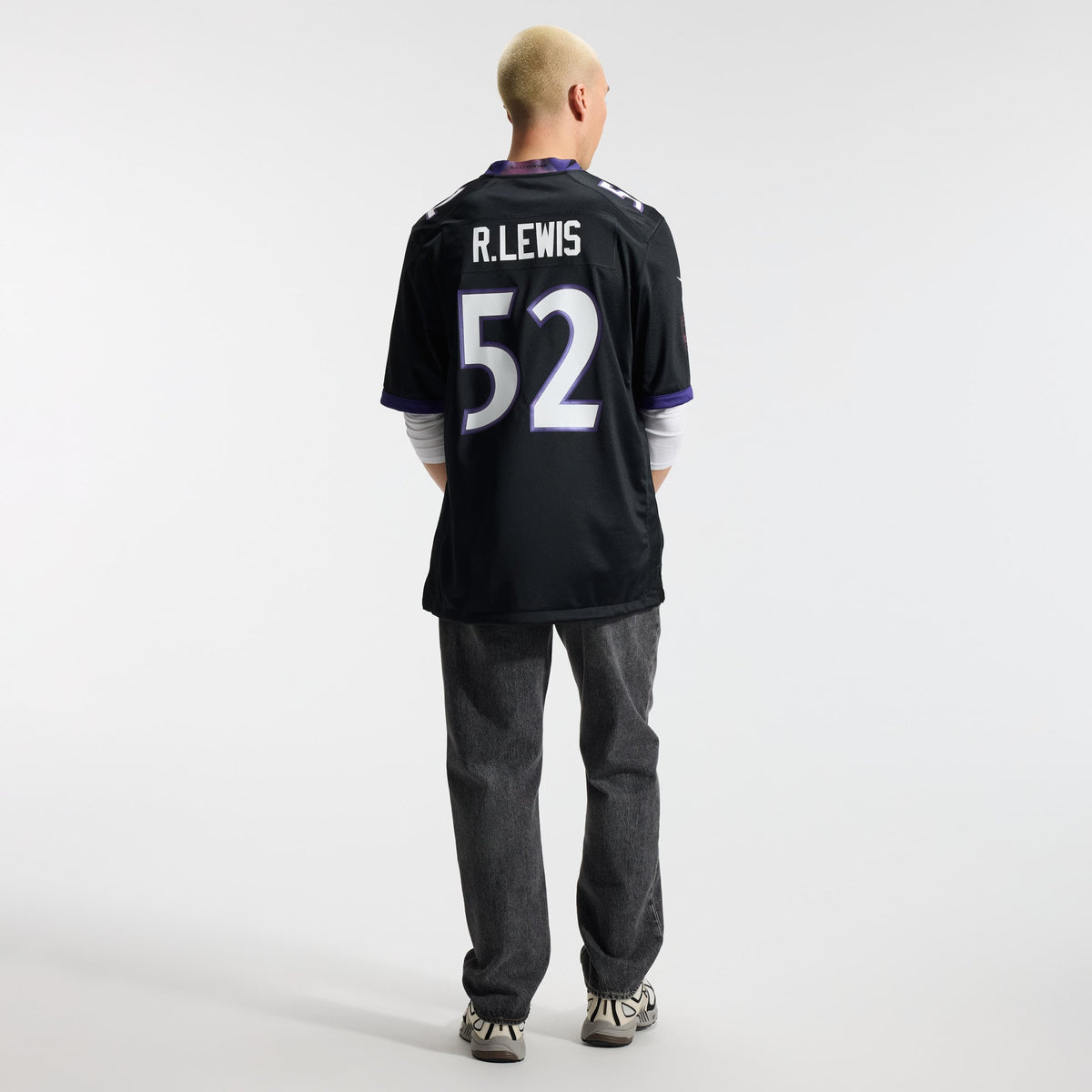 Men's Baltimore Ravens Ray Lewis Nike Black Alternate Retired Player Game Jersey