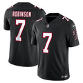Men's Atlanta Falcons Bijan Robinson Nike Black Alternate Throwback Vapor F.U.S.E. Stitched Limited Jersey