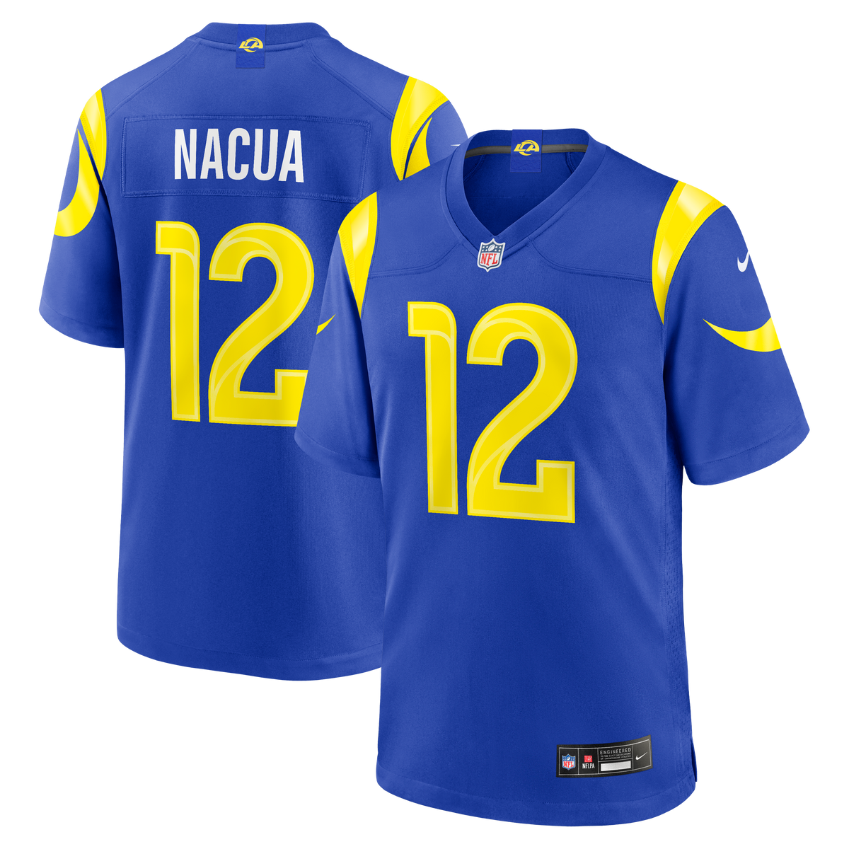 Men's Los Angeles Rams Puka Nacua Nike White White Game Player Jersey