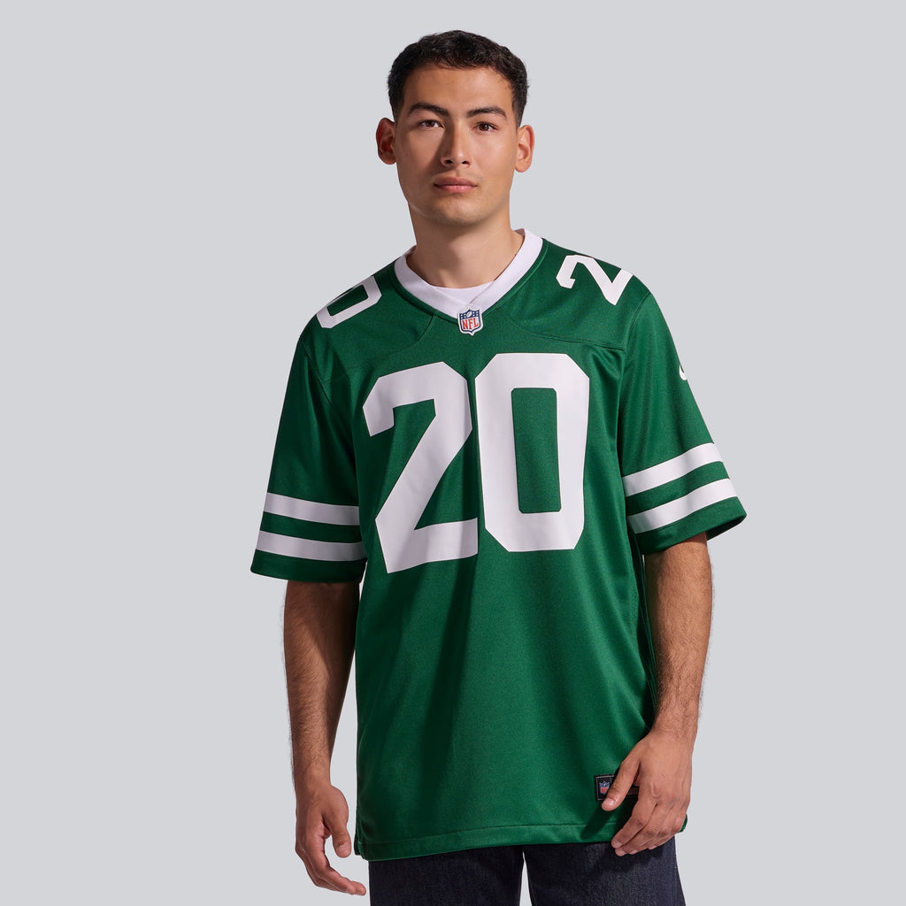 Men's New York Jets Breece Hall Nike Legacy White Game Jersey