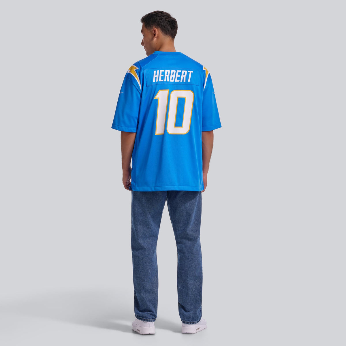 Men's Los Angeles Chargers Justin Herbert Nike Gold Alternate Charger Power Game Player Jersey