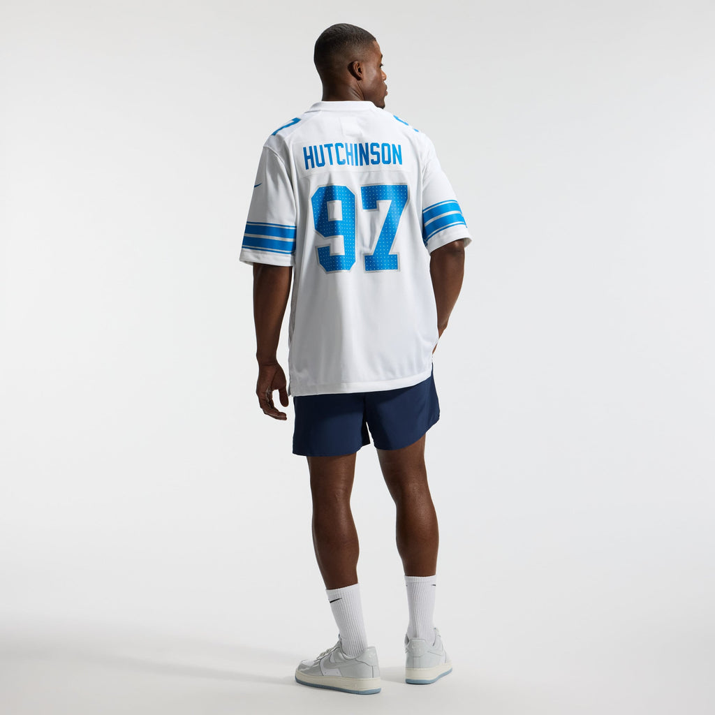 Men's Detroit Lions Aidan Hutchinson Nike Black 2nd Alternate Game Jersey