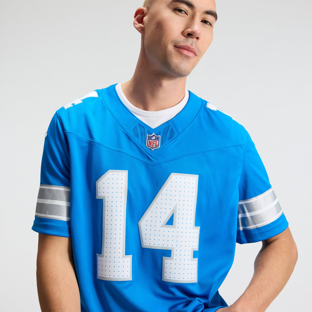 Men's Detroit Lions Amon-Ra St. Brown Nike White Vapor F.U.S.E. Stitched Limited Jersey