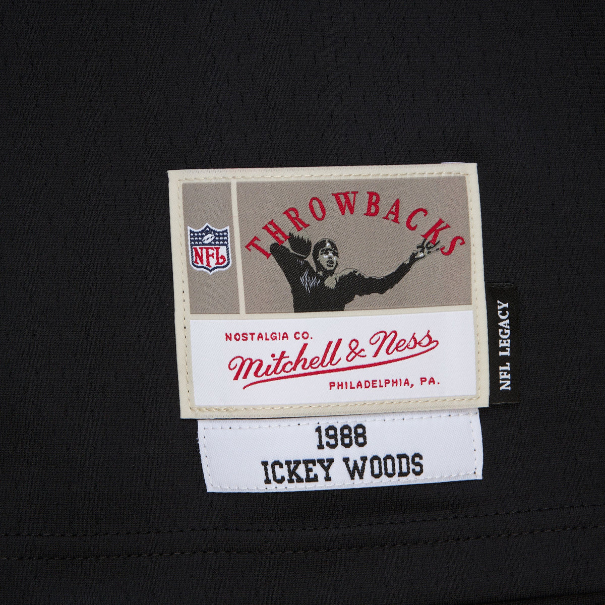 Men's Cincinnati Bengals Ickey Woods Mitchell & Ness Black 1988 Legacy Replica Jersey