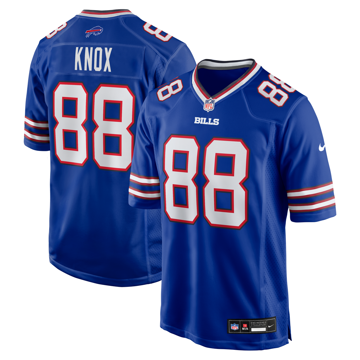 Men's Buffalo Bills Dawson Knox Nike Red Alternate Game Jersey