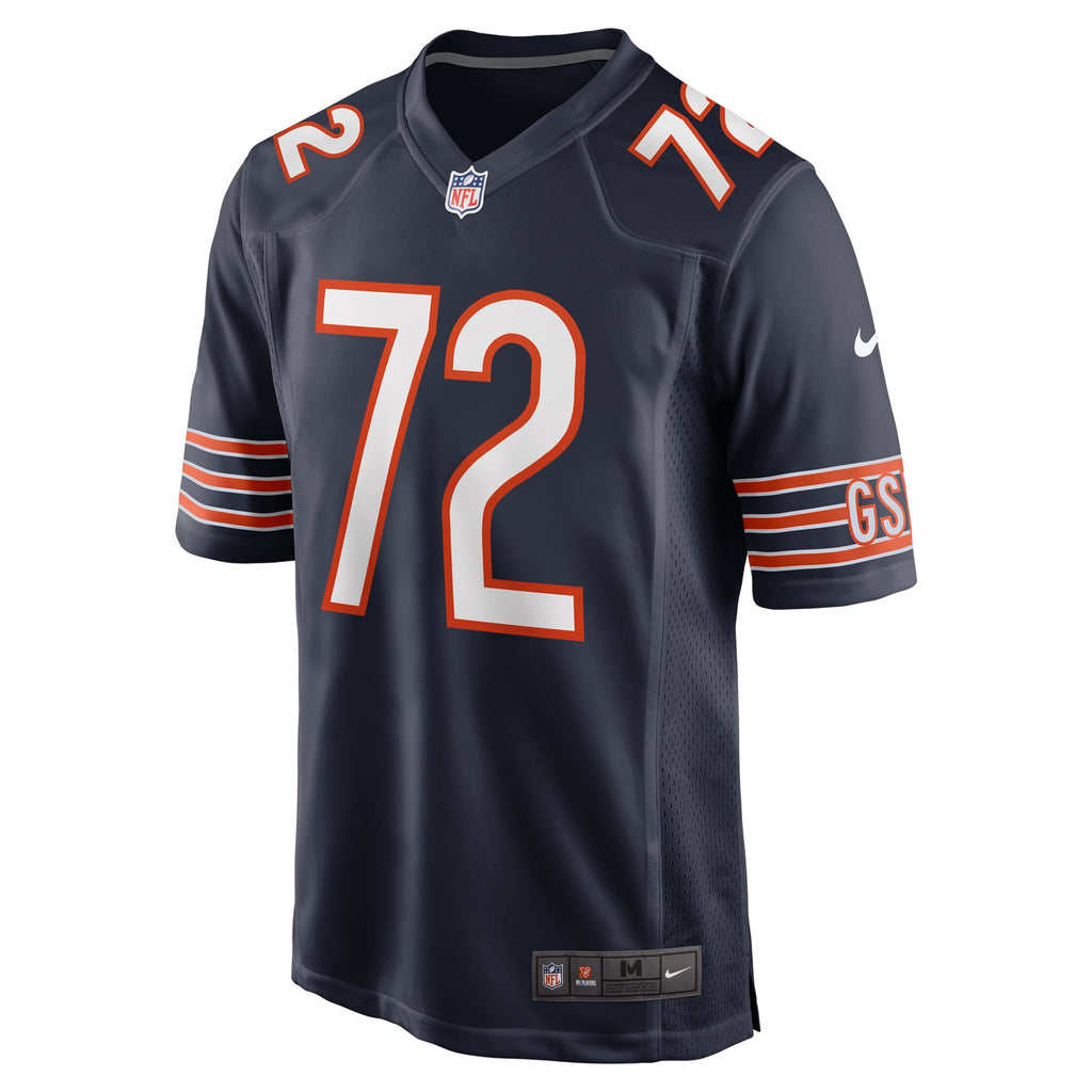 Men's Chicago Bears Kiran Amegadjie Nike  Navy  Game Jersey